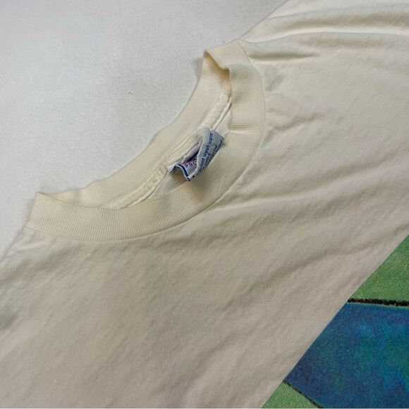 VINTAGE Cristobal Gabarron Art Atlanta 1996 T-shirt Men Large 90s Single Stitch - Picture 4 of 9